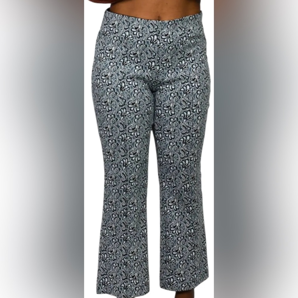 Anthropologie Patterned Flare Pants